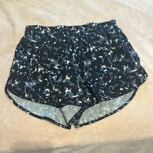 Black and white athletic shorts